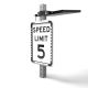 Helios Series 24"x30" Solar Powered Flashing MPH Speed Limit Sign